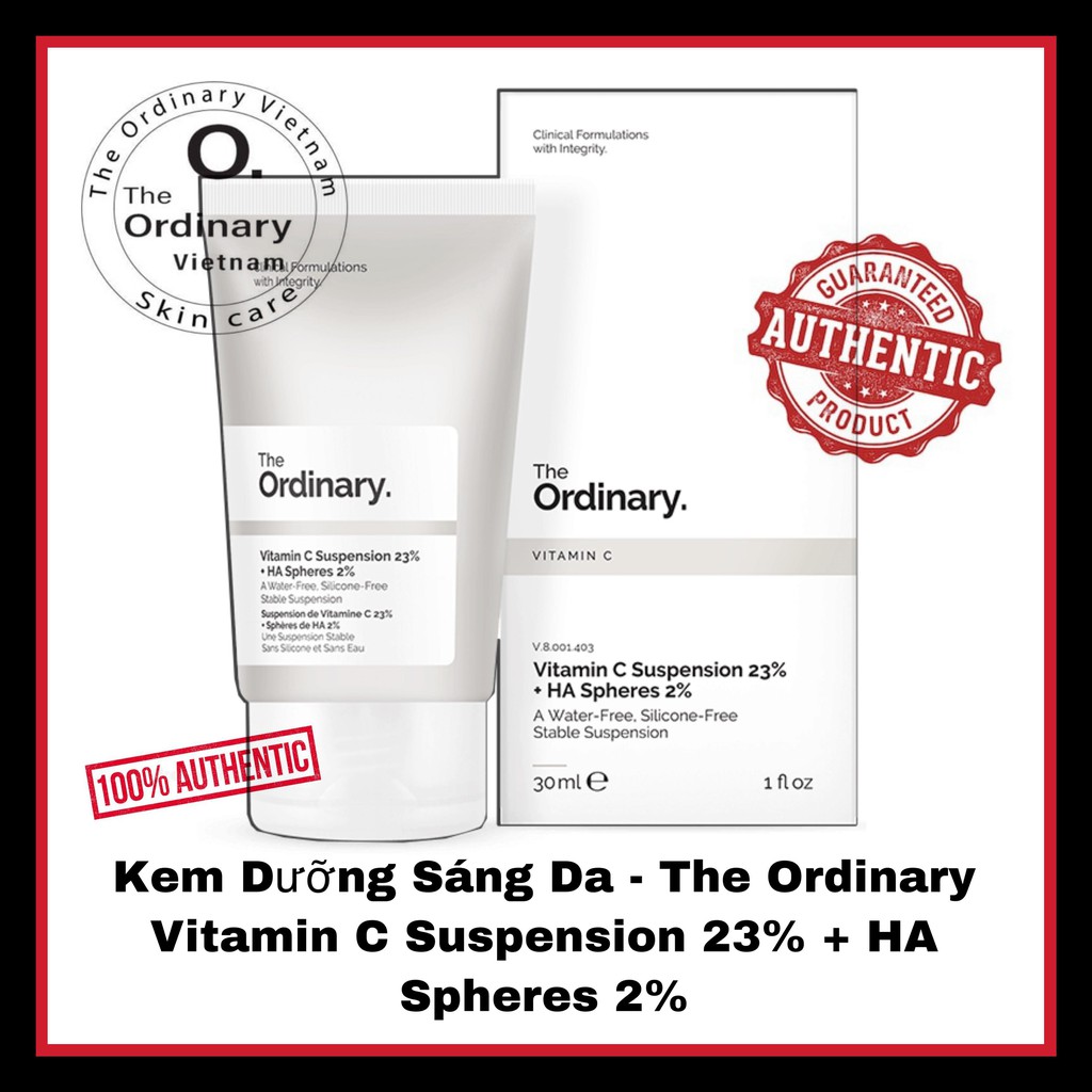 Kem dưỡng sáng da The Ordinary Vitamin C Suspension 23% + HA Spheres 2%