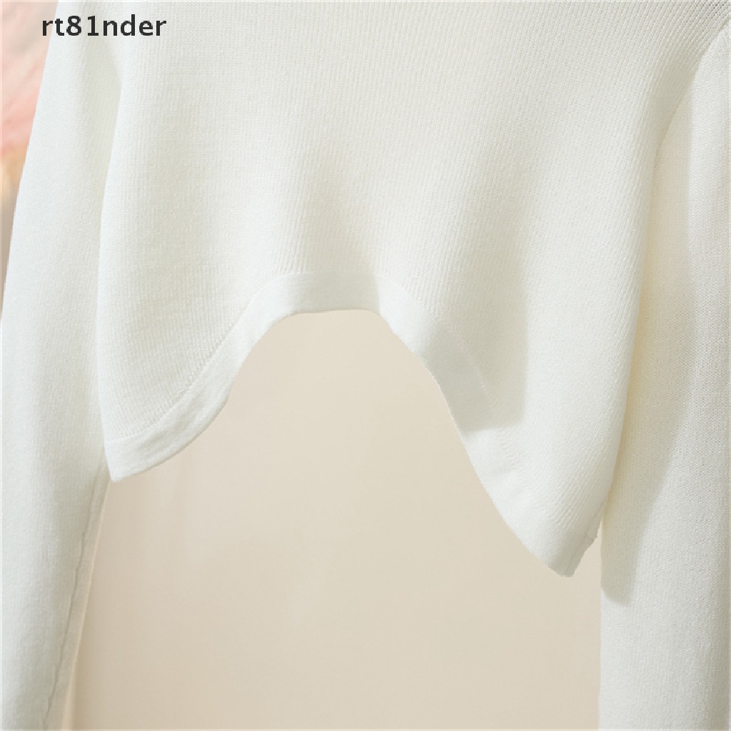 Rt Áo Khoác Cardigan Màu Trơn Thoáng Khí Phong Cách Hàn Quốc Thanh Lịch Dễ Phối Đồ Cho Nữ