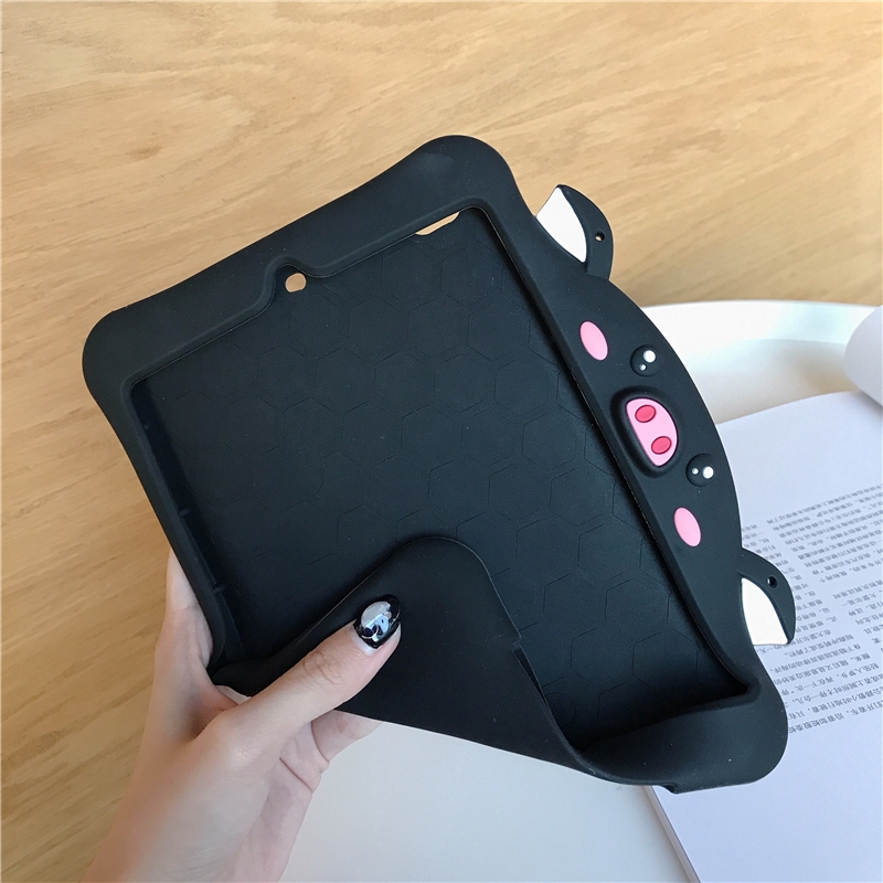 Ốp bảo vệ máy tính bảng silicon hình heo có dây đeo tiện dụng cho IPAD Air 3/MINI 4/MINI Pro 9.7 | BigBuy360 - bigbuy360.vn