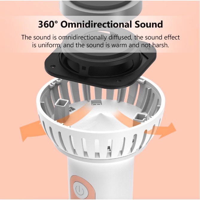 Micro karaoke không dây kèm loa Bluetooth Yuemi YMI Lite YMMKF007 -8 hiệu ứng âm thanh -Pin lên đến 4 giờ