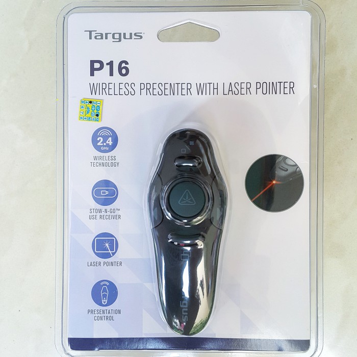 Bút Trình Chiếu TARGUS AMP16 Wireless USB Presenter with Laser Pointer Thương Hiệu Mỹ - Hàng Chính Hãng