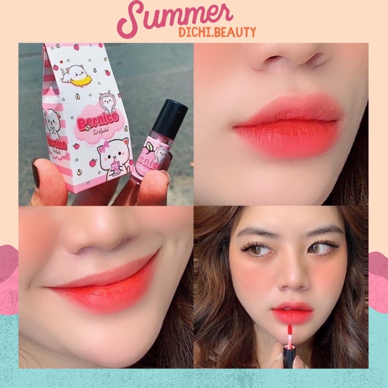[HÀNG MỚI VỀ] SET 4 CÂY SON TINT BERNICE LÌ 24h