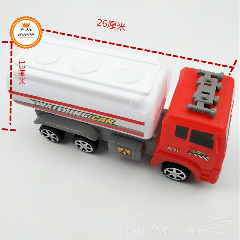 Ô tô đồ chơi , Bộ ô tô  Mô Hình Xe Bồn Chạy Đà , Bền Đẹp, Nhựa dẻo đàn hồi chịu va đập mạnh.
