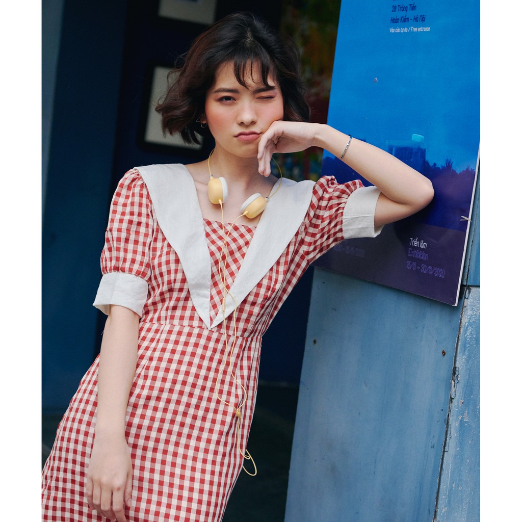 BLEUBIRD Váy caro dáng dài PICNIC DRESS | BigBuy360 - bigbuy360.vn