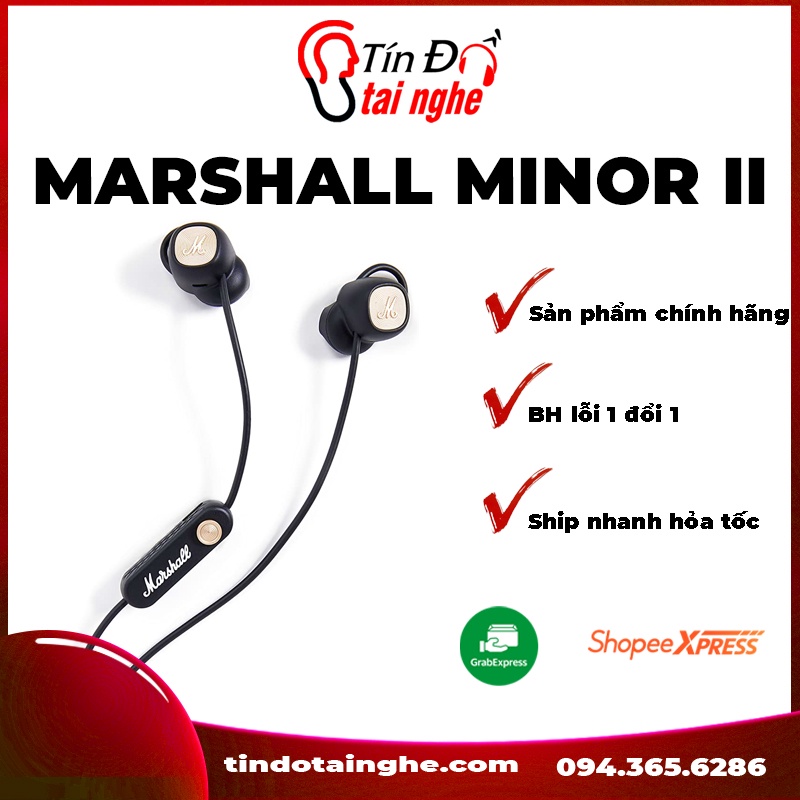 Tai Nghe In-Ear Bluetooth Marshall Minor II | Chính Hãng