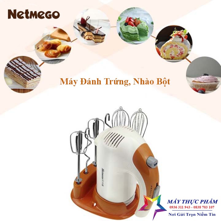 Máy đánh trứng, trộn bột cầm tay Netmego 300W