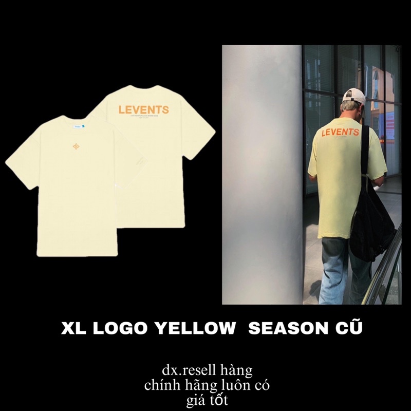 Áo Thun LEVENTS XL LOGO YELLOW (Levents hàng chính hãng) | Shopee Việt Nam