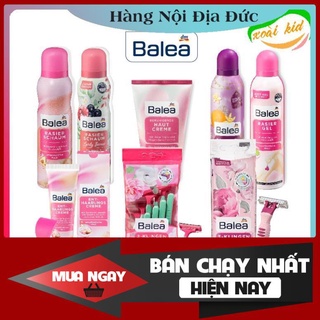 Kem dưỡng da sau cạo wax lông, bọt cạo lông và set dao cạo Balea Đức- Nội địa Đức Đủ Bill
