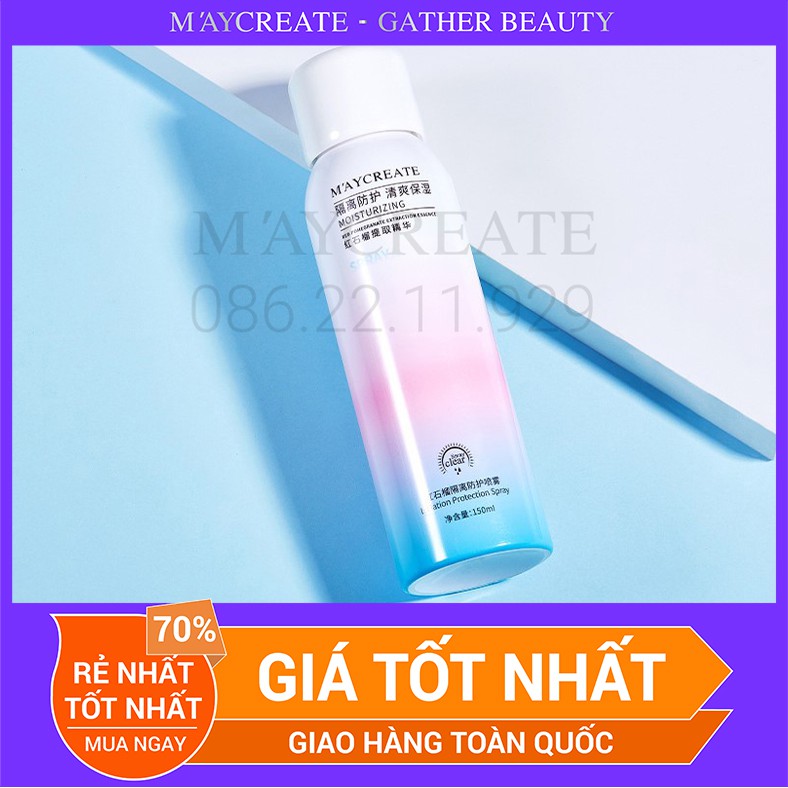 Xịt Chống Nắng Maycreate Hàng Nội Địa Trung