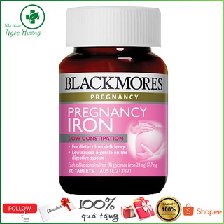 Blackmores Pregnancy Iron Low Constipation 30v – Viên sắt cho bà bầu