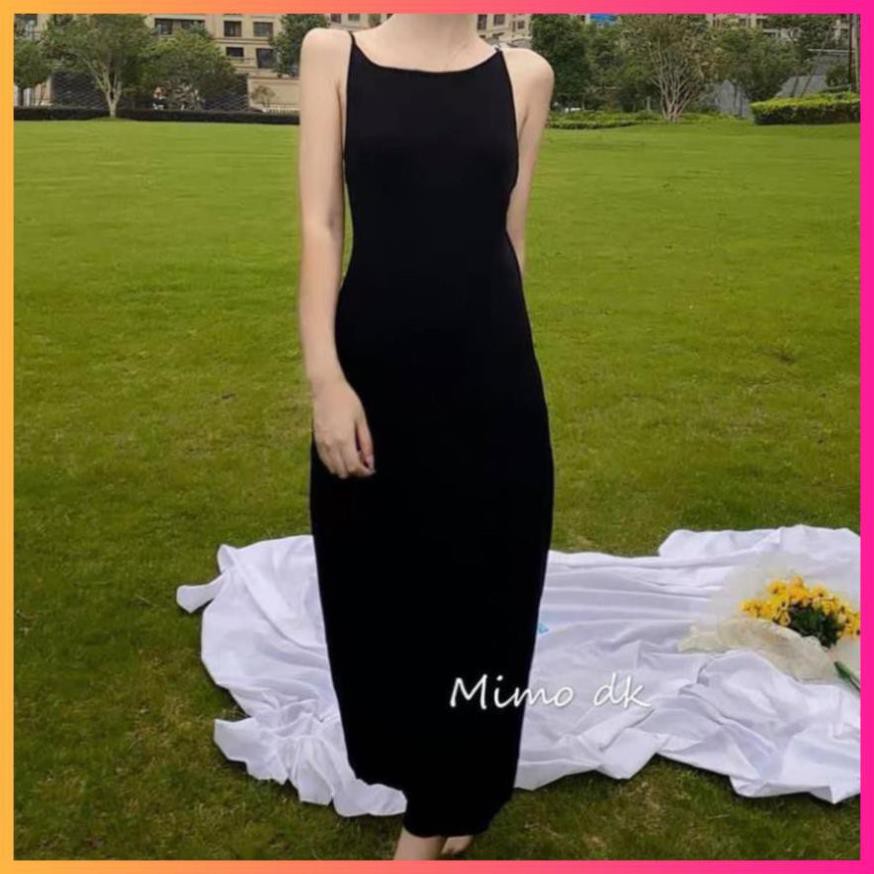 Váy 2 Dây, Đầm 2 Dây, Váy Hai Dây Dáng Dài Hở Lưng Nữ Ôm Body Dáng Sexy Ulzzang CỰC HOT