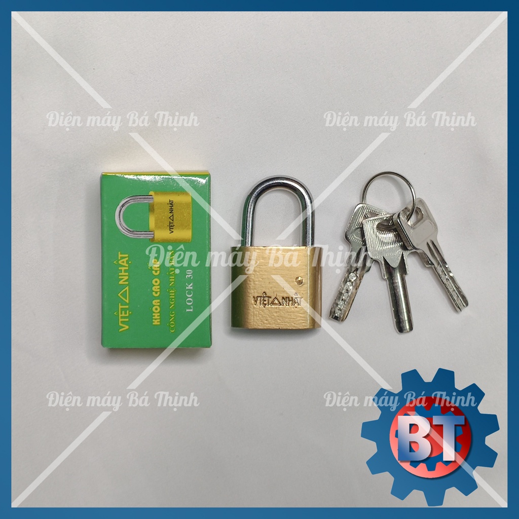 Khóa Bấm Việt Nhật Cỡ lock 30 Khóa Cửa 3 Chìa Công Nghệ Nhật Bản