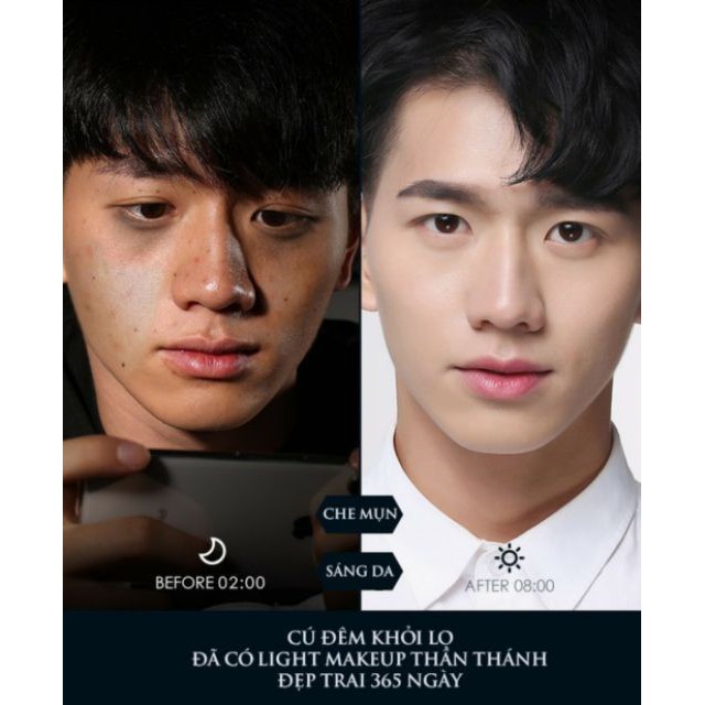 Kem nền, lót - Kem trang điểm, dưỡng ẩm, chống nắng đa năng Light Makeup cho nam | BigBuy360 - bigbuy360.vn