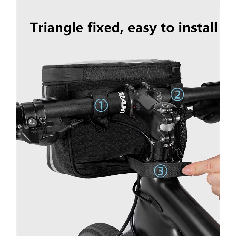 Rockbros Túi Đựng Đồ Đa Năng Giữ Nhiệt 4.6L Gắn Tay Lái Xe Đạp