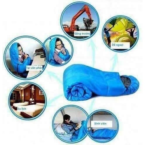 Túi ngủ văn phòng - du lịch - cắm trại - dã ngoại - đi phượt, túi ngủ mùa đông cho người lớn