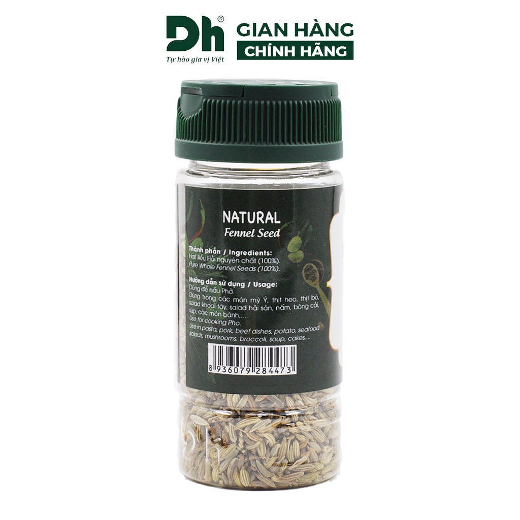 Hạt tiểu hồi khô nguyên chất Natural DH Foods chế biến thực phẩm 30gr - DHGVT73