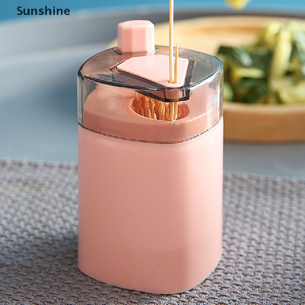 Hộp Đựng Tăm Xỉa Răng Tự Động Nhiều Màu Sắc Bằng Nhựa PP