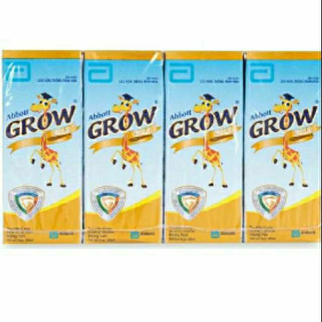 Lốc 4 hộp sữa bột pha sẵn Abbott grow
