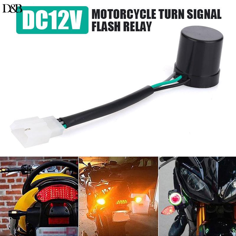 ❤Donba 3-Wire Flash Relay Light Fitting Turn Signal Flash Relay Durable LED Flash Relay Tram Blinkerlight DC12V