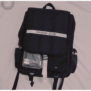 (FREE SHIP 50K)  BALO COLKIDS   PHẢN QUANG  ( TRẮNG/ĐEN )