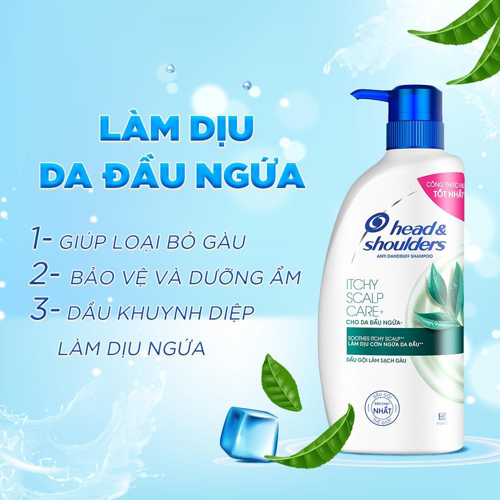 Dầu Gội Head & Shoulders Itchy Scalp Care Cho Da Đầu Ngứa 625ML