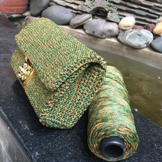 Sợi dệt màu loang 2mm (cuộn 100gr)