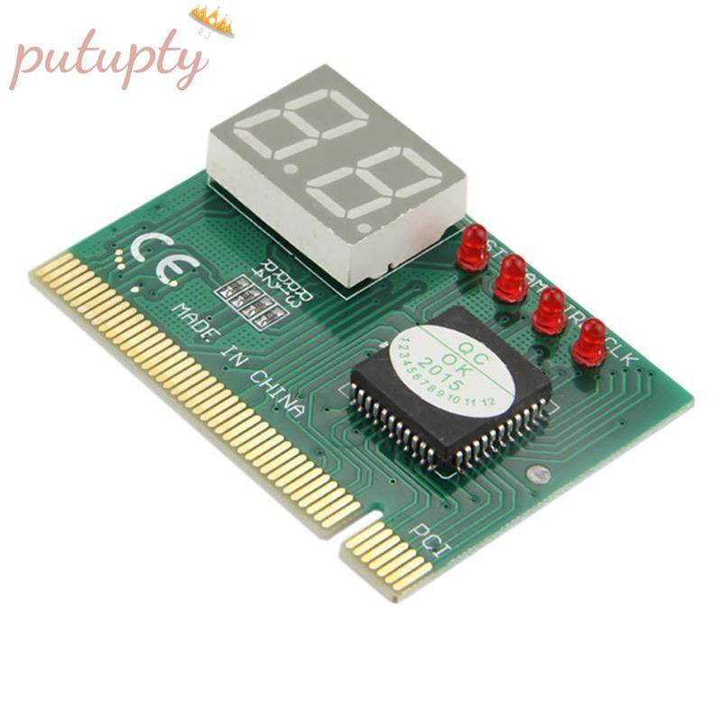 2 - Bit Pci Motherboard Fault Test Card Desktop Computer Detection Card Pci Motherboard Tester Diagnostic Display