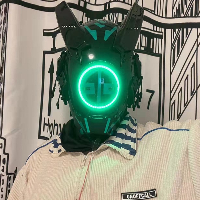 Mặt Nạ Hóa Trang Kamen Rider Có Đèn LED Độc Đáo