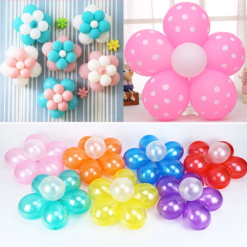 Bộ 5 Cái Kẹp Bong Bóng Hình Hoa Mận