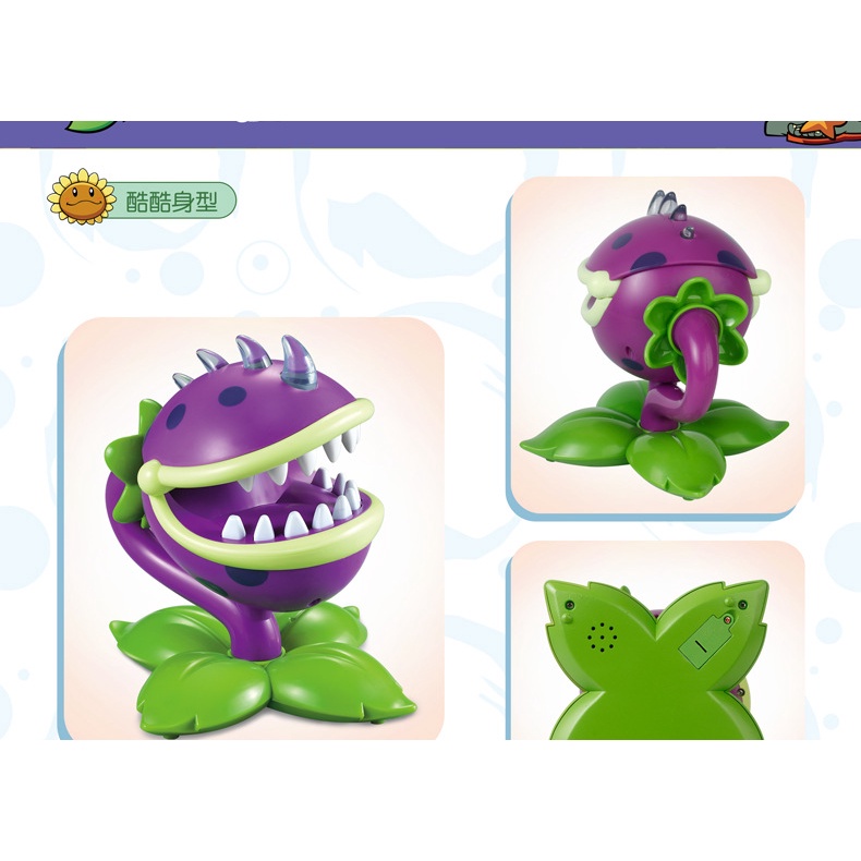 Thực vật. Đồ Chơi Bóp Tay Hình Zombie Có Âm Thanh Và Đèn Vui Nhộn