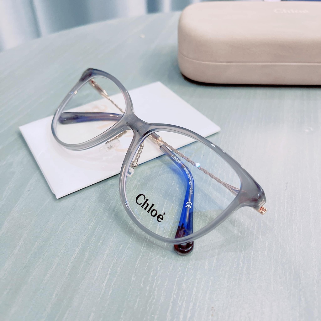 Gọng cận nữ Chloe viền ghi xám CE2727 - Made in Italy