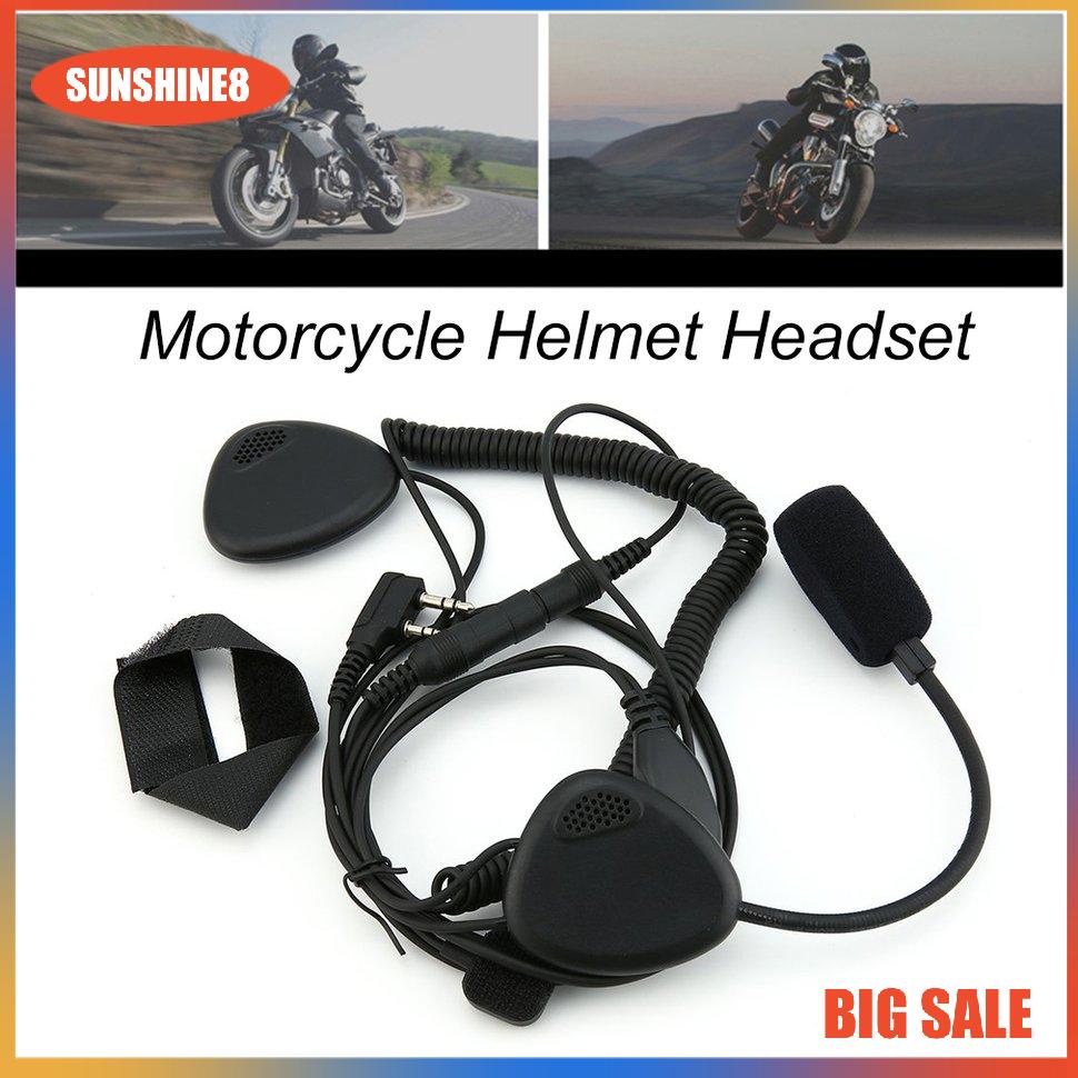 【SUN】Upgrade Finger PTT Motorcycle Helmet Headset MIC for KENWOOD TYT BAOFENG