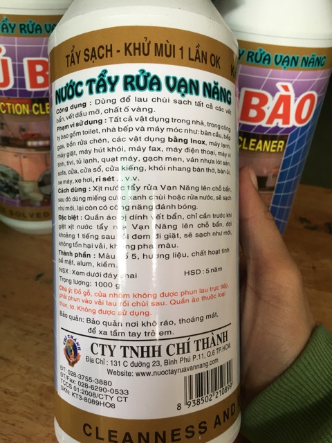 Sủ bào tẩy bạn năng 1000ml