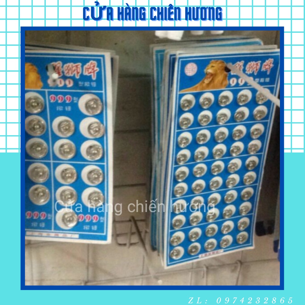 Set 50 Cúc Bấm Sắt Size Nhỏ, Nút Cúc Bấm Áo Dài