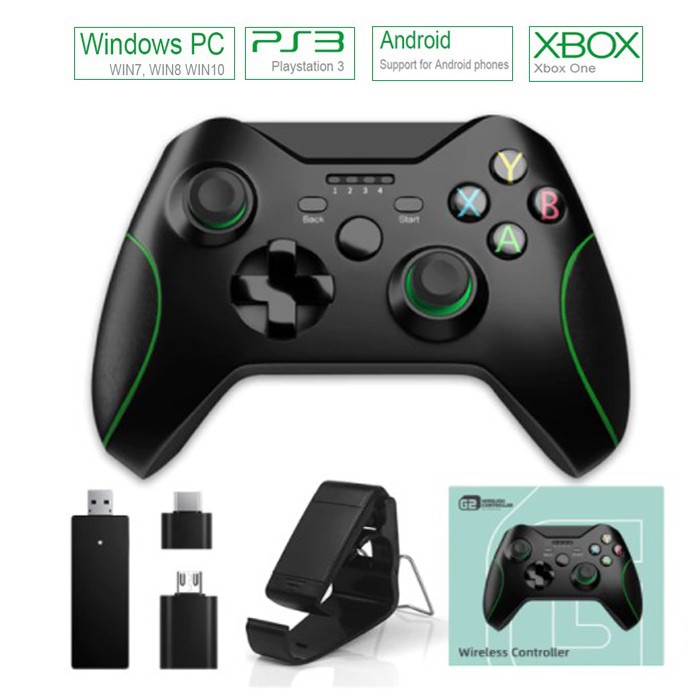 🔥Xbox PC/PS3/PS4/Mobile Android🔥 Gamepad khônd dây wireless + OTG cho máy tính - điện thoại Android - PS3
