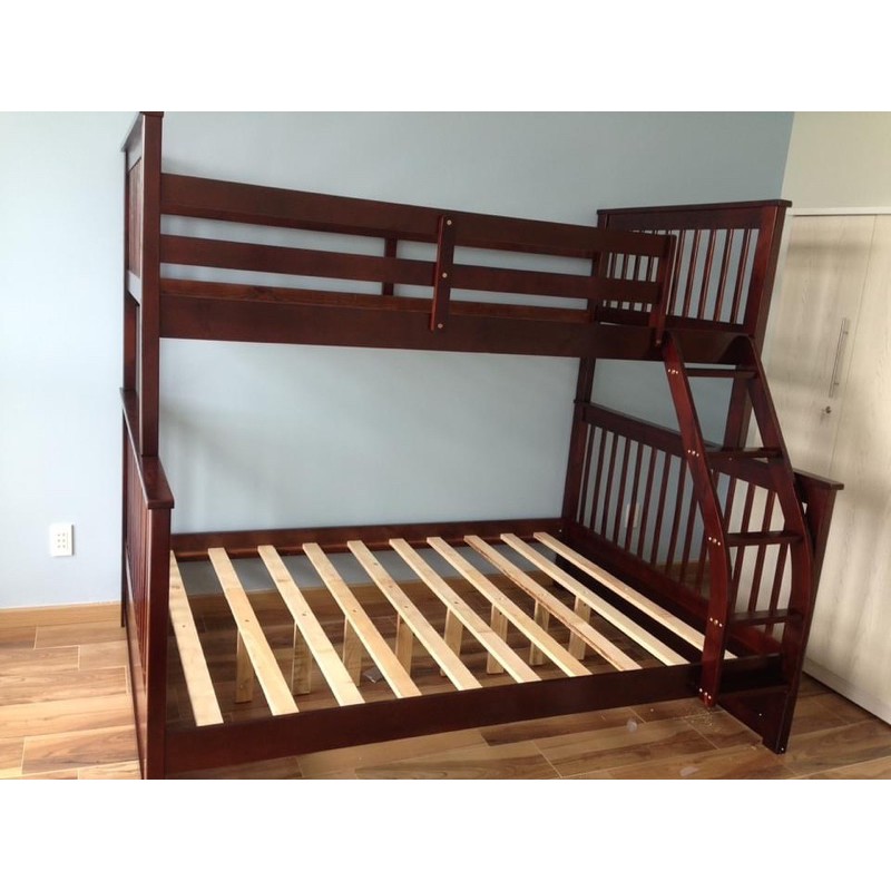 [XẢ HÀNG] Giường 2 Tầng K.Bed Gỗ Tự Nhiên- Nâu | BigBuy360 - bigbuy360.vn