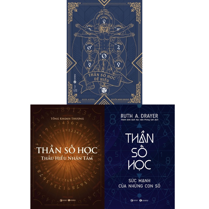 Sách - Combo Thần Số Học Dễ Hiểu + Thần Số Học: Thấu Hiểu Nhân Tâm + Thần Số Học: Sức Mạnh Của Những Con Số (Bộ 3 Cuốn)