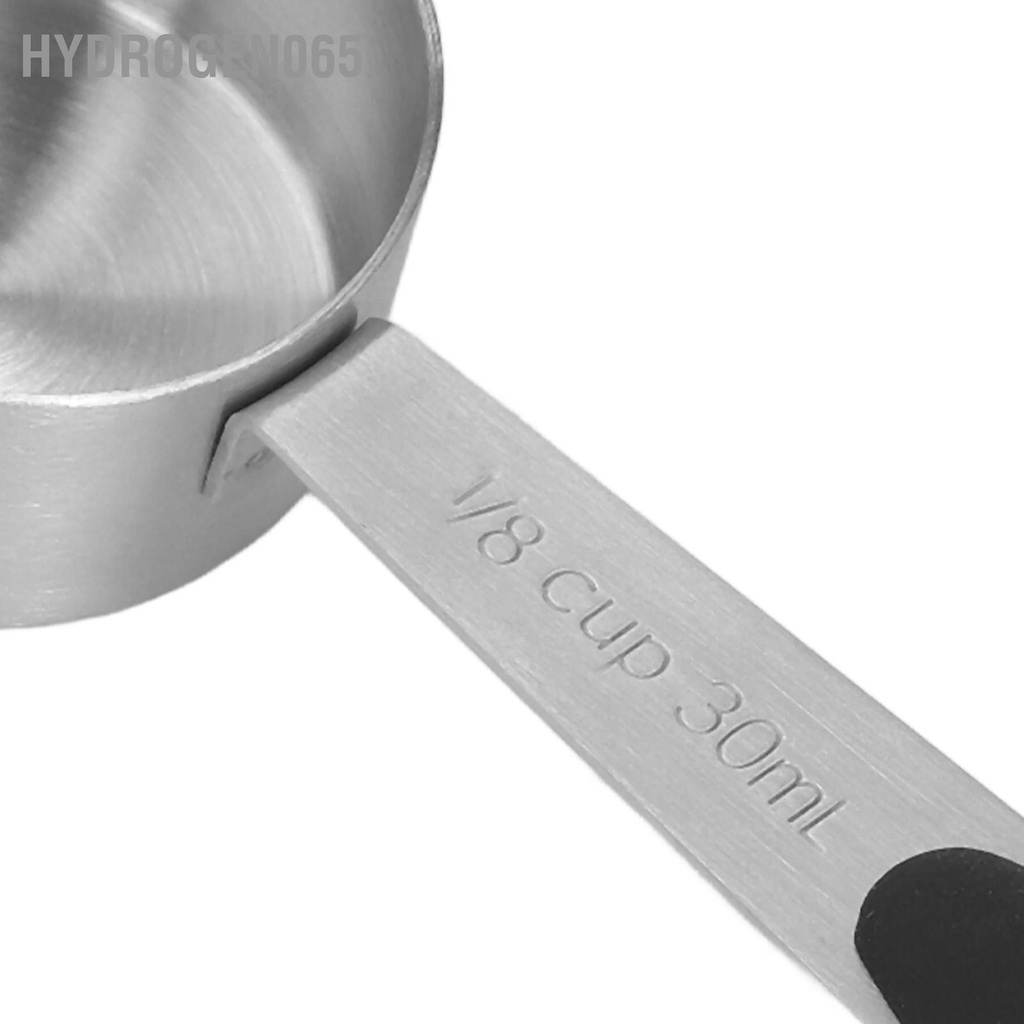 Hydrogen065 2 cái muỗng đo cà phê bằng thép không gỉ 1/8 Tách 30ml để bàn dùng cho trà sữa hạt