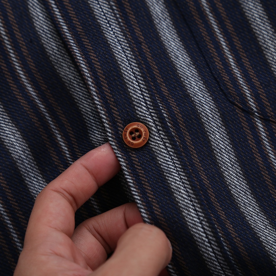 Áo Sơ Mi Nam Dài Tay GU CHẤT, Chất Cotton Mềm Mịn, Form Chuẩn, Thiết Kế Đẹp Mắt - SM50