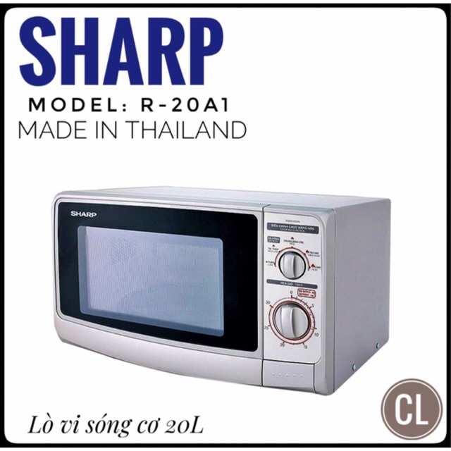 Lò vi sóng cơ Sharp R-20A1(S)VN 22L