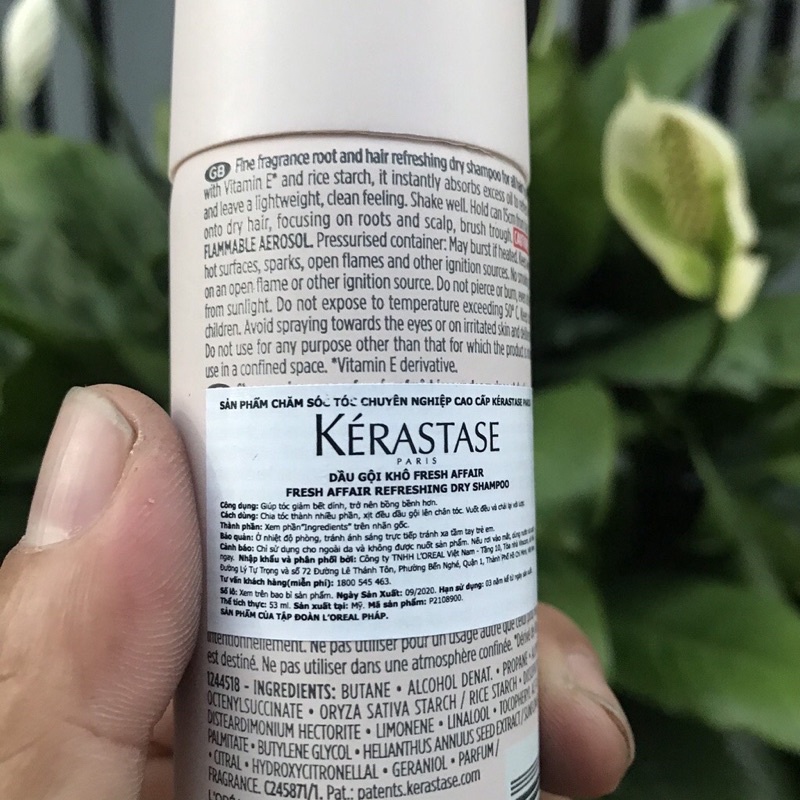 Dầu gội khô Kérastase Fresh Affair Refreshing Dry Shampoo 233ml