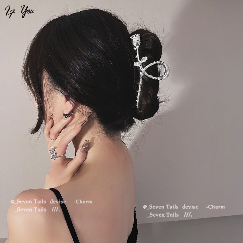 Kẹp tóc AY kiểu hoa hồng thanh lịch thời trang dành cho nữ