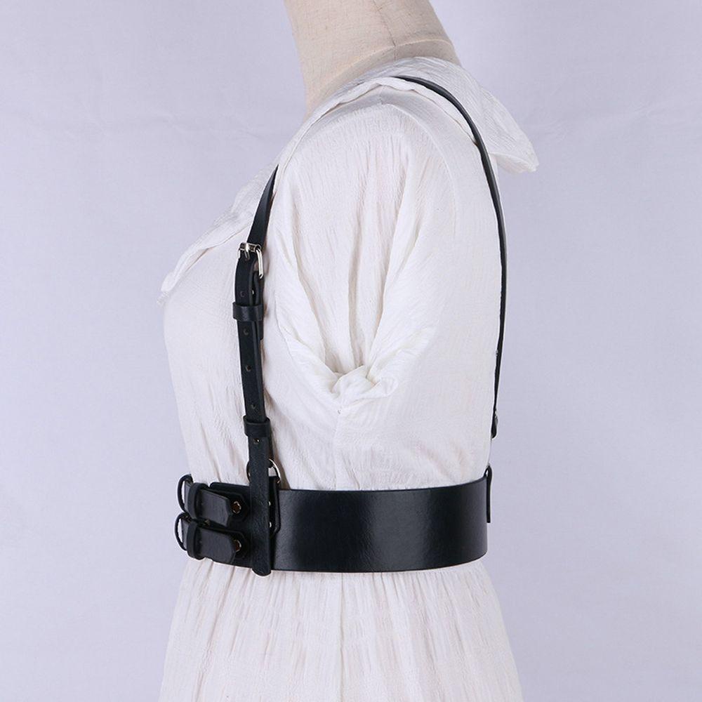 BACK2LIFE Dây Nịt Da Pu Phong Cách Gothic Punk Cá Tính Dành Cho Nữ