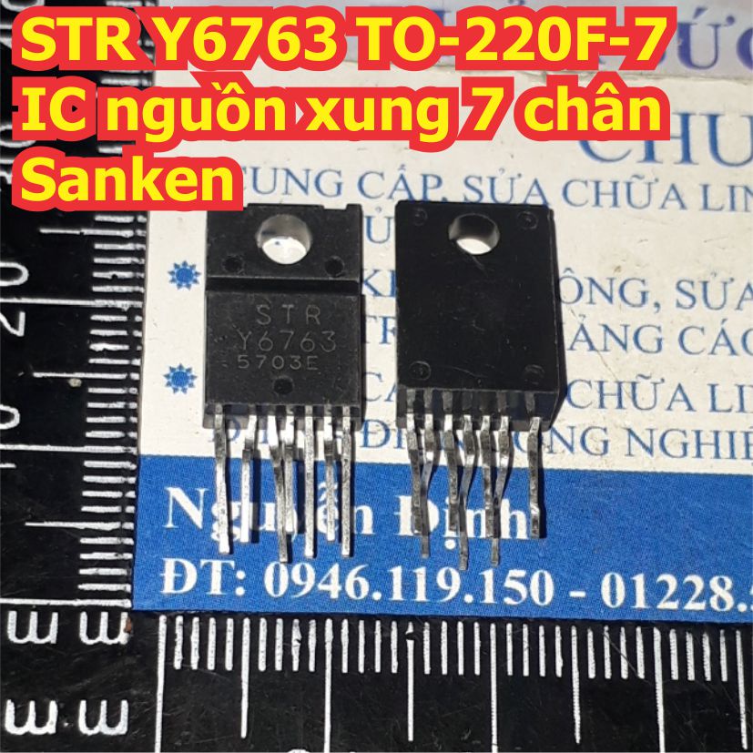 STR Y6763 TO-220F-7 IC nguồn xung 7 chân Sanken kde8210