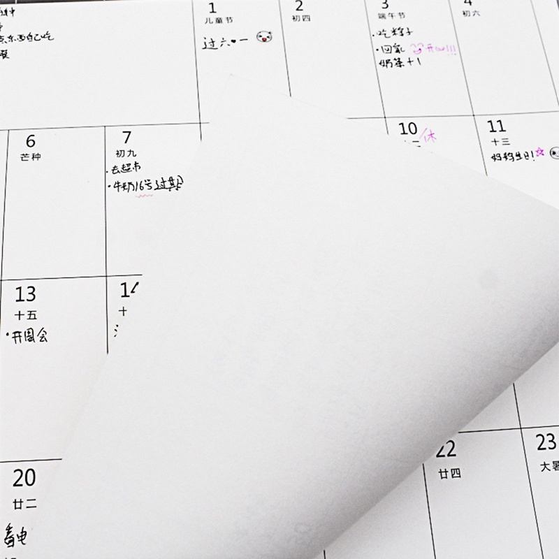 Lịch Treo Tường 2023 Khổ A3 Thiết Kế Đơn Giản Dễ Thương