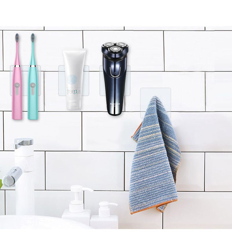 Set 5 Băng Dính Hai Mặt 80X80MM Trong Suốt Chống Nước Không Để Lại Dấu