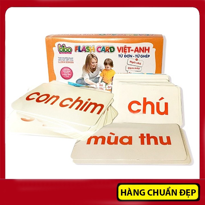 Bộ Thẻ Học Flashcard Từ Đơn Từ Ghép Tiếng Việt Cho Bé - Đồ Chơi Giáo Dục Sớm Cho Trẻ