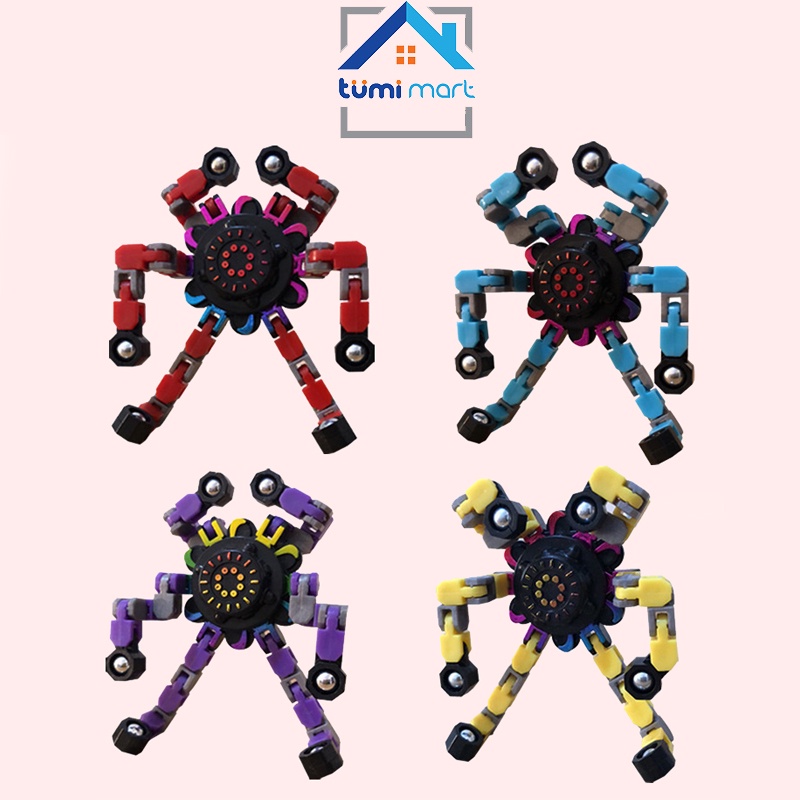 Đồ Chơi Con Quay Spinner Robot Spinner Biến Hình Có Thể Đúng Và Làm Giá Đỡ Điện Thoại