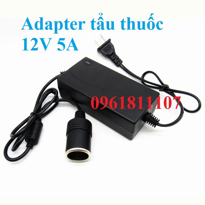 Adapter tẩu thuốc 12V 10A cho máy bơm hơi, adapter cho máy bơm hơi, adaptor máy bơm hơi, adapter 12v 10A, nguồn adapter
