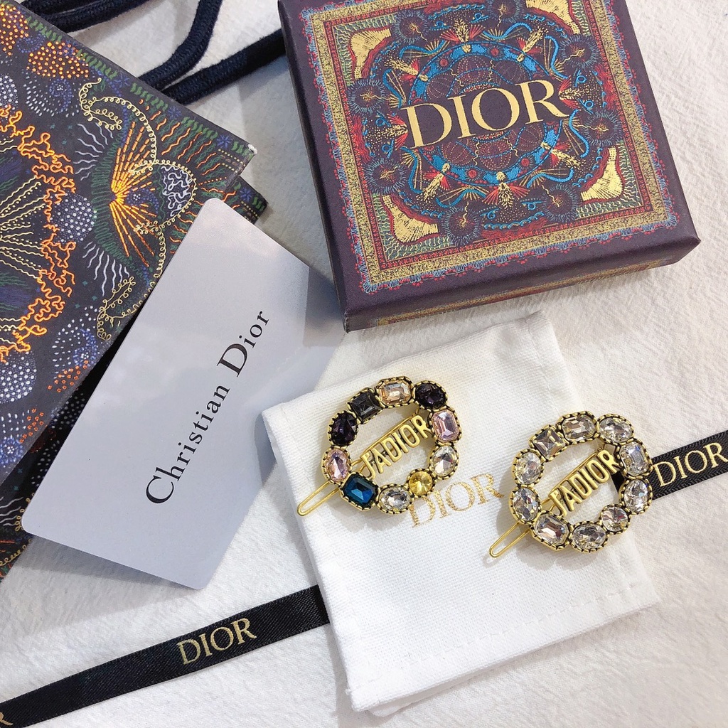 Kẹp Tóc Dior Đính Kim Cương Giả Thời Trang Cho Nữ